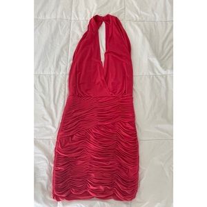 BCBG MAXAZRIA Red/Orange Mini Dress